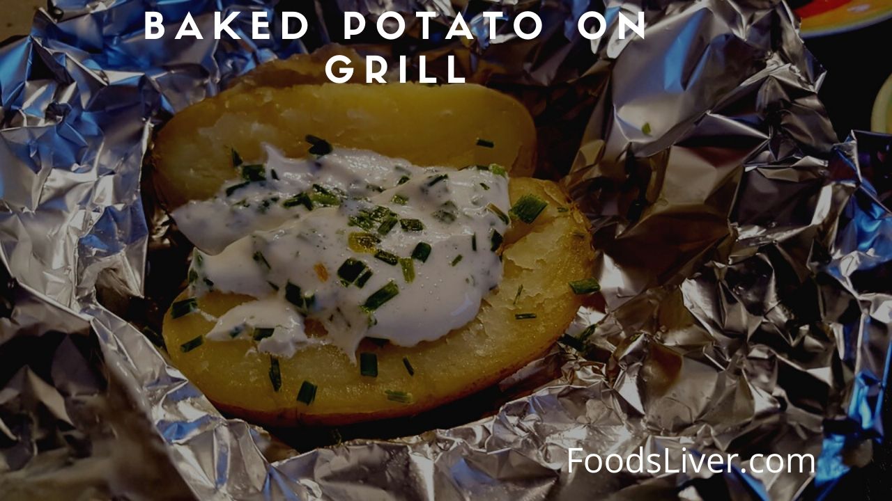 Baked Potato on grill